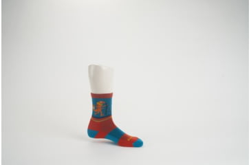 Image of Darn Tough Sal Micro Crew Lightweight with Cushion, Lava, Medium, 3043-LAVA-M-DARN