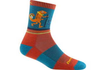 Image of Darn Tough Sal Micro Crew Lightweight with Cushion, Lava, Medium, 3043-LAVA-M-DARN