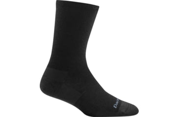 Image of Darn Tough Solid Basic Crew Light Sock - Womens, Black, Large, 6012-BLACK-L-DARN