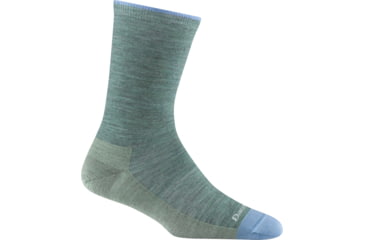 Image of Darn Tough Solid Basic Crew Lightweight Socks - Womens, Seafoam, Medium, 6012-SEAFOAM-M-DARN