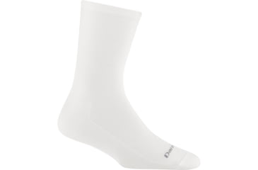 Image of Darn Tough Solid Basic Crew Lightweight Socks - Womens, White, Medium, 6012-N-2009-04