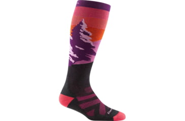 Image of Darn Tough Solstice Over-The-Calf Midweight w/ Cushion Ski Sock - Womens, Nightshade, Large, 8023-NIGHTSHADE-L-DARN