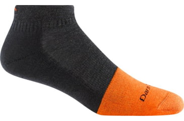 Image of Darn Tough Steely No Show Lightweight with Cushion w/ Full Cushion Toe Box Socks - Mens, Graphite, Medium, 2205-GRAPHITE-M-DARN
