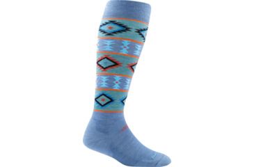Image of Darn Tough Taos Over-the-Calf Cushion Socks, Vapor Blue, Large, 1860-VAPOR-BLUE-L-DARN