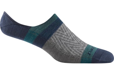 Image of Darn Tough Topless Zig Zag No Show Hidden Lightweight Sock - Mens, Denim, Medium, 6079-DENIM-M-DARN