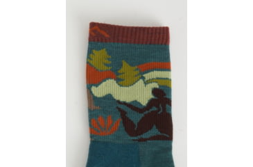 Image of Darn Tough Trailblazer Micro Crew Lightweight with Cushion Socks - Womens, Teal, Large, 5016-TEAL-L-DARN