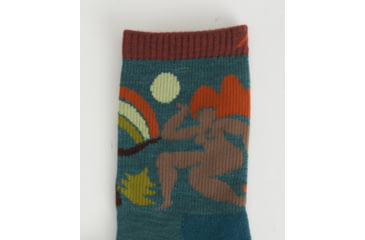 Image of Darn Tough Trailblazer Micro Crew Lightweight with Cushion Socks - Womens, Teal, Large, 5016-TEAL-L-DARN
