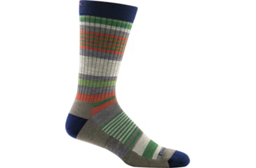 Image of Darn Tough Unstandard Stripe Crew Light Cushion Sock - Mens, Taupe, Medium, 1696-TAUPE-M-DARN