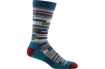 Image of Darn Tough Urban Block Light Cushion Sock - Mens, Blue, Medium, 1697-BLUE-M-DARN