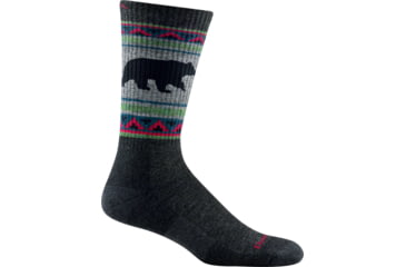 Image of Darn Tough VanGrizzle Boot Midweight Sock with Cushion, Male, Charcoal, Medium, 1980-CHARCOAL-M-DARN
