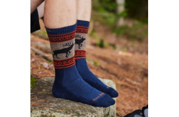 Image of Darn Tough VanGrizzle Boot Midweight Sock with Cushion - Mens, Eclipse, Extra Large, 1980-ECLIPSE-XL-DARN