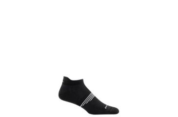 Image of Darn Tough Element No Show Tab Lightweight Socks - Men's, Black, Large 1100-BLACK-L-DARN