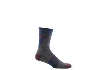 Image of Darn Tough Pinnacle Micro Crew Lightweight with Cushion Socks - Men's, Denim, Large 1975-DENIM-L-DARN
