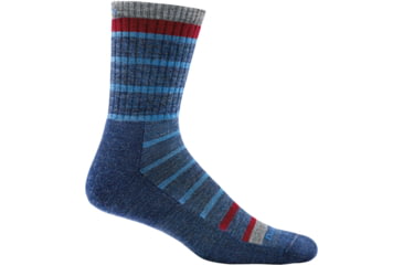 Image of Darn Tough Via Ferrata Jr Micro Crew Light Cushion Sock - Kids, Blue, Small, 3011-BLUE-S-DARN