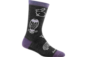 Image of Darn Tough Woodland Creatures Light Sock - Women's-Charcoal-Medium