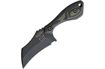 Image of Darrel Ralph DDR Klax Fixed Blade Hawk Knife, 5.25in Overall, 2.63in Black Powder Coated 440C SS Hawkbill Blade, G10, DDR KLAX HAWKBILL