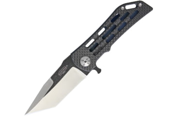 Image of Darrel Ralph Dominator CF Blue Flag Folding Knife, 3.5in Two-Tone Finish S35Vn SS Tanto, Carbon Fiber, DR026