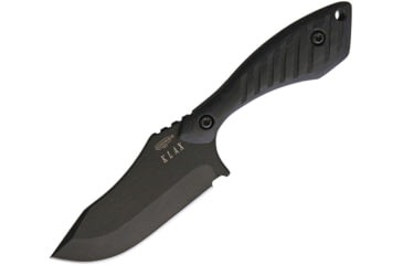 Image of Darrel Ralph Large Klax Knife, 8.5in Overall, 4.25in Black Powder Coated 440C SS Blade, Black G10 Handle, Black Kydex Sheath, KLAX LG