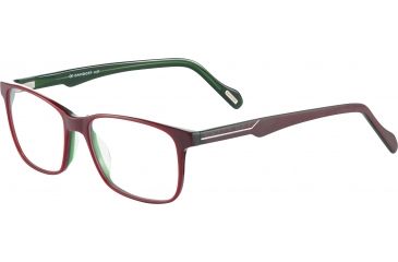 Image of Davidoff 91053 Progressive Prescription Eyeglasses, Dark Red Green Frame, 91053-4151PR