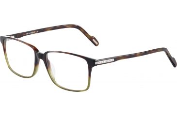 Image of Davidoff 91054 Prescription Eyeglasses, Brown Havana Green Frame, 91054-4149