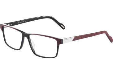 Image of Davidoff 91056 Single Vision Prescription Eyeglasses, Red Black Frame, 91056-4201SV