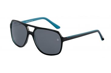Image of Davidoff Prescription Sunglasses 97122 Single Vision Black Frame