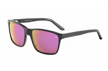 Image of Davidoff 97126 Sunglasses, Black Frame, Blue/Grey W/ Red/Violet/Gold Mirror Lens-97126-8840