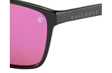 Image of Davidoff 97126 Sunglasses, Black Frame, Blue/Grey W/ Red/Violet/Gold Mirror Lens-97126-8840