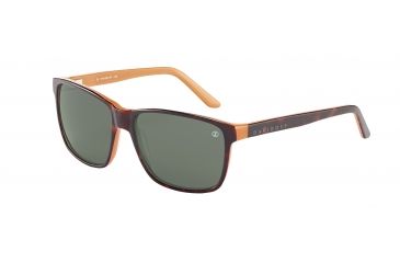 Image of Davidoff 97126 Sunglasses, Brown Frame, Polarized Green/Grey  Lens-97126-6898