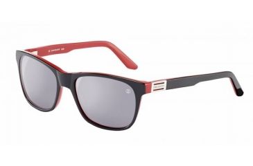 Image of Davidoff 97129 Sunglasses, Black Frame, Grey W/ Silver Mirror Lens-97129-6676