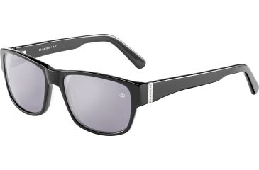 Image of Davidoff 97137 Sunglasses, Black Frame, Grey Silver Mirror Lens, 97137-8840