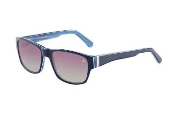 Image of Davidoff 97137 Sunglasses, Dark Blue Frame, Grey Gradient Polarized Lens, Polarized, 97137-4064