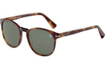 Image of Davidoff 97140 Single Vision Prescription Sunglasses, Brown Havana Frame, 97140-6311SV
