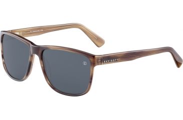 Image of Davidoff 97144 Single Vision Prescription Sunglasses, Brown Frame, Polarized, 97144-6397SV