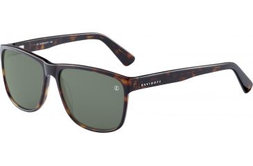 Image of Davidoff 97144 Single Vision Prescription Sunglasses, Dark Brown Havana Frame, 97144-8940SV