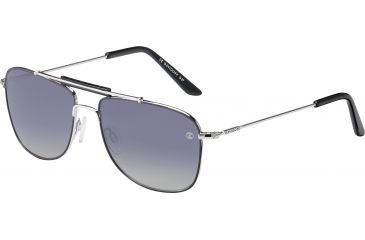 Image of Davidoff 97345 Single Vision Prescription Sunglasses, Anthracite On Silver Frame, Polarized, 97345-650SV