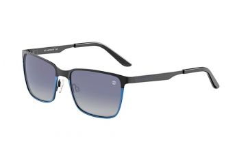 Image of Davidoff 97347 Single Vision Prescription Sunglasses, Black Blue Frame, Polarized, 97347-674SV