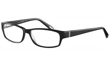 Image of Davidoff 91024 Single Vision Prescription Eyeglasses - Black Frame and Clear Lens 91024-8840SV
