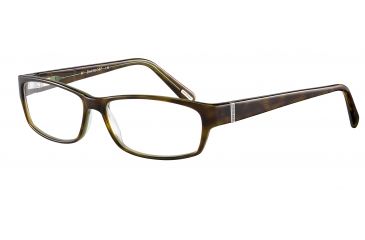 Image of Davidoff 91024 Single Vision Prescription Eyeglasses - Brown Frame and Clear Lens 91024-6351SV