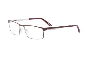 Image of Davidoff 93033 Bifocal Prescription Eyeglasses - Red Frame and Clear Lens 93033-550BI