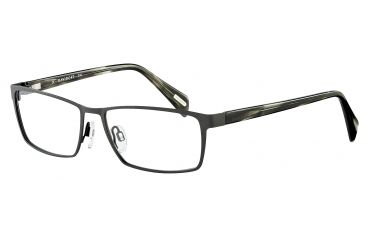 Image of Davidoff 93037 Bifocal Prescription Eyeglasses - Grey Frame and Clear Lens 93037-563BI