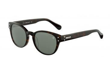 Image of Davidoff 97120 Single Vision Prescription Sunglasses - Brown Frame and Green Lens 97120-8940SV