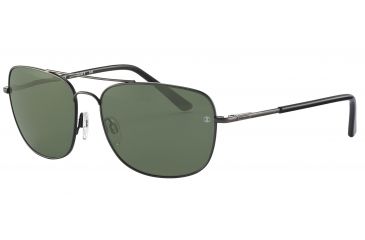Image of Davidoff No. 97322 Sunglasses - Black Frame and Grey Green Lens 97322-420