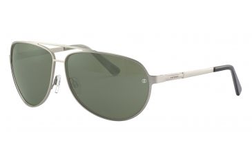 Image of Davidoff 97323 Bifocal Prescription Sunglasses - Silver Frame and Grey Green Lens 97323-110BI