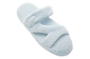 Image of Womens Fluffy Z Slippers, Baby Blue, 5-6