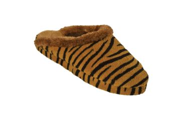 Image of Womens Foam Slide Scuff Slippers, Tiger, 5-6