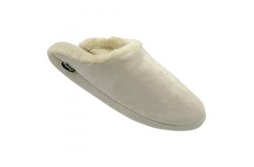 Image of Womens Foam Slide Scuff Slippers, Tan, 9-10