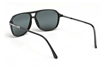 Image of Maui Jim Dawn Patrol Sunglasses w/ Gloss Black Frame and Neutral Grey Lenses - 223-02, Back View