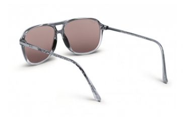 Image of Maui Jim Dawn Patrol Sunglasses w/ Grey Fade Frame and Maui Rose Lenses - R223-11, Back View