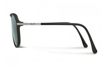 Image of Maui Jim Dawn Patrol Sunglasses w/ Gloss Black Frame and Neutral Grey Lenses - 223-02, Side View